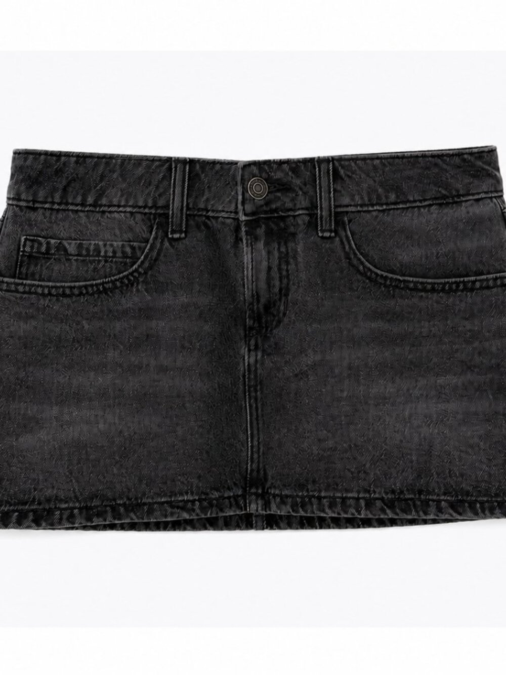Hollister Low-Rise Denim Skort Charcoal Wash Size W26 / Size 2